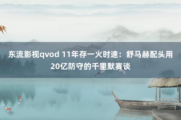 东流影视qvod 11年存一火时速：舒马赫配头用20亿防守的千里默赛谈