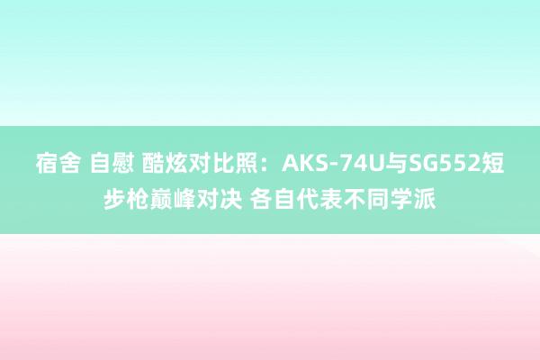 宿舍 自慰 酷炫对比照：AKS-74U与SG552短步枪巅峰对决 各自代表不同学派
